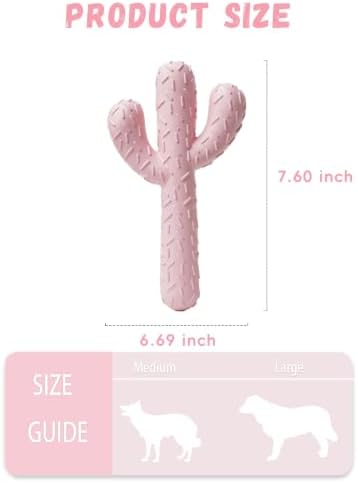 MewaJump Dog Chew Toys, Tough Rubber Dog Toys for Aggressive Chewers