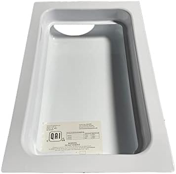 DBX1000M Metal Dryer Vent Box With Snap on Trim Ring | Dryer Box | Recessed Dryer Vent Box | Dryer Vent | Up or Down venting & More | 2x6"