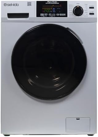 Sekido All-in-One Washer Dryer VENTLESS/VENTED PET cycle 1.62cf/15lbs 110V (Silver)