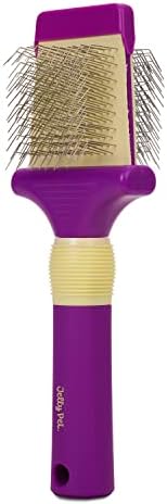 Jelly Pet Double Sided Dog Slicker Brush, Medium, Pink