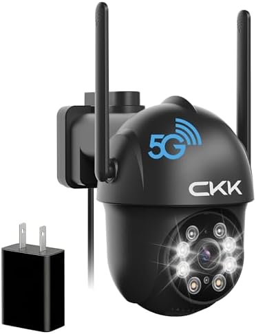 CKK 2K Security Camera Outdoor, 3MP WiFi Wireless Home Security Cameras