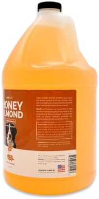 Bark2Basics Honey & Almond Dog Shampoo, 1 Gallon | Unique Herbal Blend, Finest Natural Ingredients, Handcrafted, Protects and Repairs the Skin and Coat