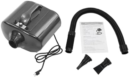 Professional Pet Hair Dryer for Dogs&Cats,3600W High-Speed Dog Dryer with Adjustable Temperature (77-149℉) & Airspeed (98-230 ft/s),with 2 Nozzles for Home Use,Pet Salon,60dB Quiet Drying (Black)