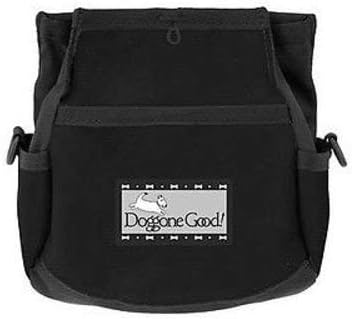 Doggone Good Rapid Rewards Deluxe Dog Training Bag with Belt, Black