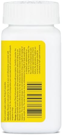 Rimadyl (carprofen) for Dogs, 75 mg, 30 Caplets
