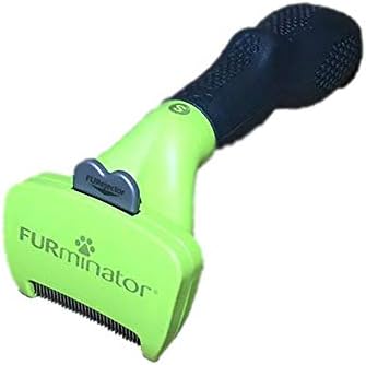 FURminator Small Dog Undercoat deShedding Tool for Short Hair, Small, Green