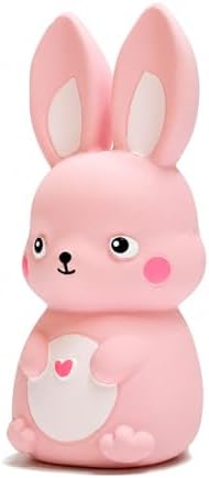 Rubber Squeaky Dog Toys, Latex Dog Squeaky Toys, Easter Bunny Dog Toy, Love Struck Bunny, Small (Pink)