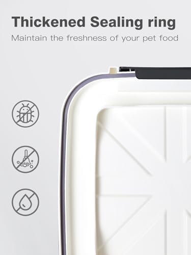 LivLab Mker 20 lb Stackable Pet Food Storage Containers, 3 Pack