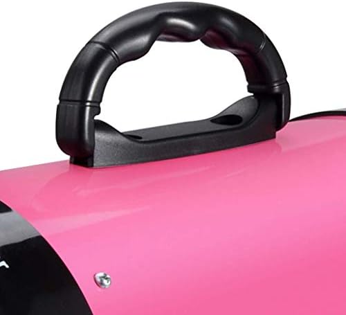 2200W,Dog Cat Low Noise Hairdryer Grooming Stepless Speed Adjustable Temperature Blaster Blower with 3 Nozzles (Color : Pink)