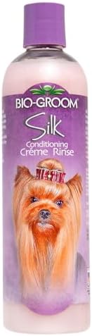 Bio-Groom Silk Creme Rinse Dog Conditioner - Conditioner for Dogs & Puppies, Residue Free Wash, Cruelty Free, Rehydrates Skin & Strengthens Coats, Gentle & Safe - 12 Fl Oz 1-Pack