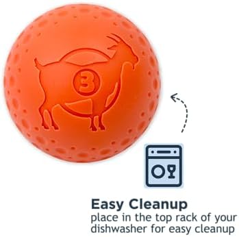 Tall Tails G.O.A.T. Greatest of All Toys Sport Fetch Ball Toy for Dogs, 2-Pack, Small