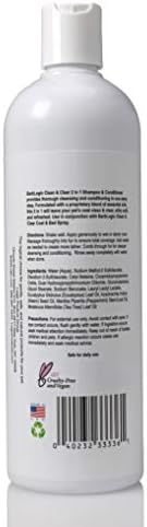 BarkLogic Clean & Clear 2 in 1 Shampoo & Conditioner, Mint, 16 fl oz - Grooming Essentials for A Quality Coat - No Parabens, No Phthalates, No Sulfates, No DEA & PEG, Safe & Vegan
