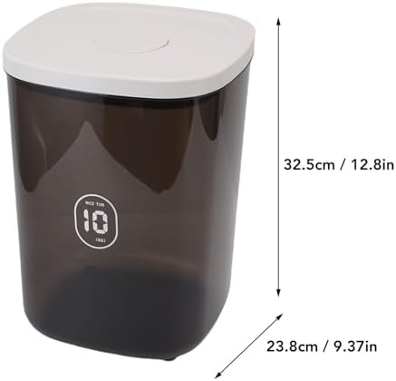 Pet Food Storage Bin, 10L, Brown
