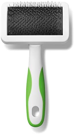 Andis 65705 Stainless-Steel Slicker Brush for Dogs and Cats, Medium, Green