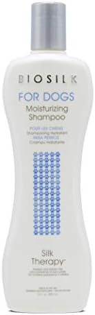 BioSilk for Dogs Silk Therapy Moisture Dog Shampoo, 12 Fl Oz, 2-Pack | Silk proteins and vitamins, restores shine and softness, sulfate and paraben free, pH-balanced, daily use
