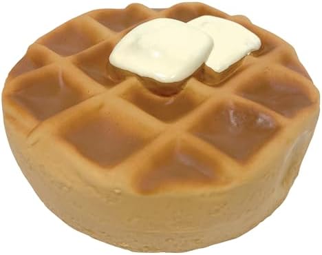 fouFIT 87376 Dessert Chew Latex Toy for Dogs, Belgian Waffle, 4"