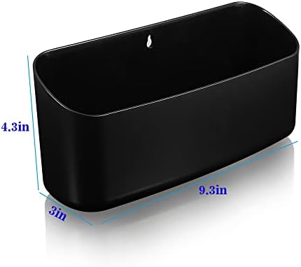 Picowe Magnetic Laundry Storage, Large Lint Holder Bin for Laundry Room, Space-Saving Trash Container Hanging on Dryer, Washer or Wall Mount Trash Bin, M - Black