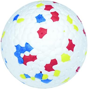 PawfectPals Indestructible Bloom Ball, Floating, Spotted White