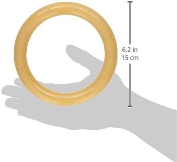 Nylabone Power Chew Ring Dog Chew Toy, Original Flavor, Large | Durable chew toys, long lasting, discourages destructive chewing, flavor throughout, helps clean teeth, for dogs up to 50 lbs