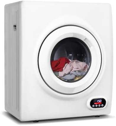 Feelfunn 3.5 Cu. Ft. Portable Clothes Dryer, 1500W Front Load