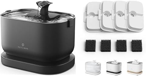 Bundle of PETLIBRO Cat Water Fountain, WF005 WF115 WF105, 2 Months Set of Replacement Filters