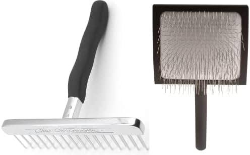 Chris Christensen Grooming Bundle, 4 in, Stainless Steel, Silver