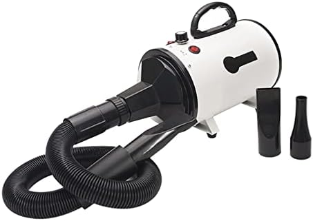 Pet Dryer, Dog Hair Dryer Blower Quick Grooming, Noise Reduction High Velocity Air Forced Dryer Adjustable Speed,Dogs Grooming Bath for Small Medium Large Dogs Cats,White