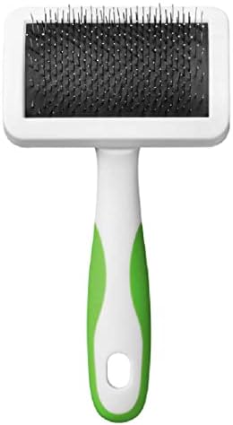 Andis 65705 Stainless-Steel Slicker Brush for Dogs and Cats, Medium, Green