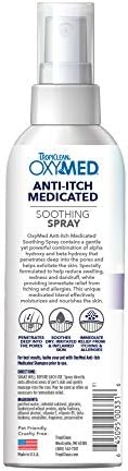 TropiClean OxyMed Hot Spot Treatment Spray for Dogs, Quick Relief, 8oz