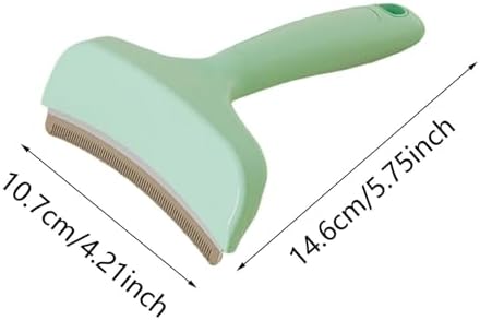 Small V-Shape Comb For Shedding Dogs And Cats, Small, Blue