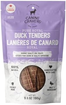 Canine Cravers Single Ingredient Dog Treats - Pure Royal Duck, 5.3oz