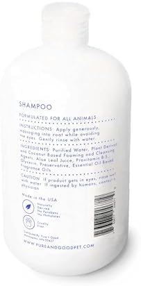 Pure + Good - Shampoo and Conditioner Set, Formulated for All Pets, Gentle and Cleansing, Made in The USA, Cruelty Free, 16 fl oz (Blue Cypress + Neroli)