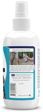 Vetericyn Plus Dog Wound Care Hydrogel Spray | Healing Aid and Wound Protectant, Sprayable Gel to Relieve Dog Itchy Skin, Safe for All Animals. 8 Ounces