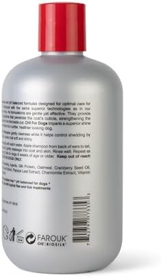 CHI for Dogs Shed Control Anti-Shedding Dog Shampoo, 16 Oz | Reduces loose hair, sulfate and paraben free, pH-balanced, cruelty-free, for all coat types and breeds