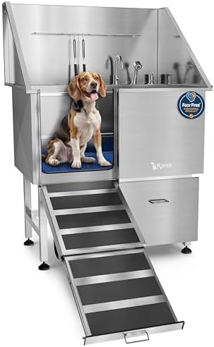 KANIS Professional Dog Washing Station 304 Stainless Steel Pet Wash Sink