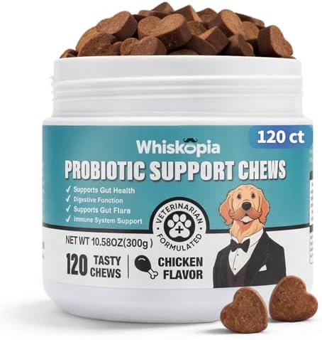 Dog Probiotic for Digestive Gut Support 120 Soft Chews