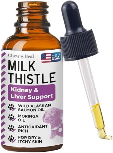 Milk Thistle for Dogs Liver Support, 2 oz - Liquid Milk Thistle Supplement