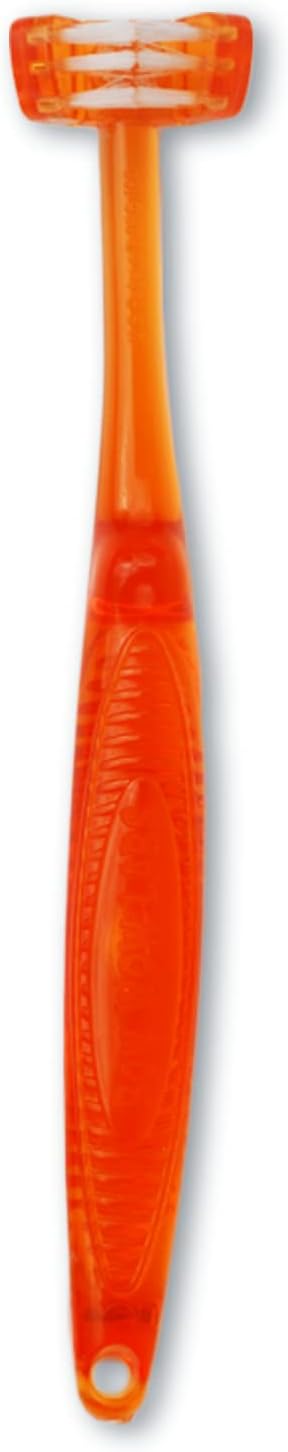 Bow Wow Labs Dog Toothbrush - Patented 4-in-1 Small Dog Toothbrush, Soft Bristle, Pet Dental Hygiene, Plaque Remover, Tartar Control, Puppy Must Have Essentials, Teeth Cleaning for Dogs Under 25 Lbs