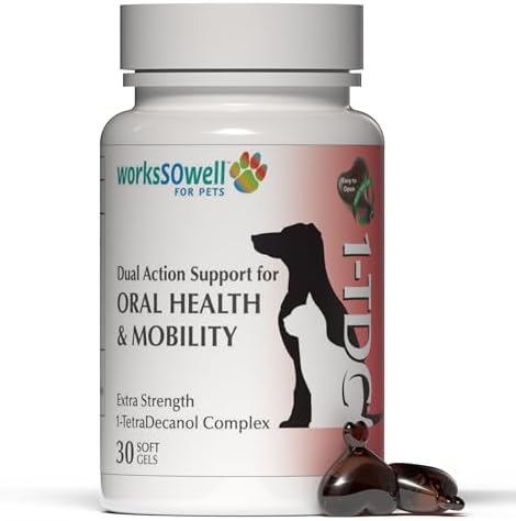 1TDC WorksSoWell Dual Action Hip and Joint Supplement for Dogs & Cats - for Large & Small Breed - Great for Oral Health, Stamina Recovery & Arthritis Pain Relief -30 ct
