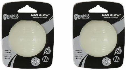 Chuckit! Max Glow Ball, Medium 2ct (2 x 1ct)