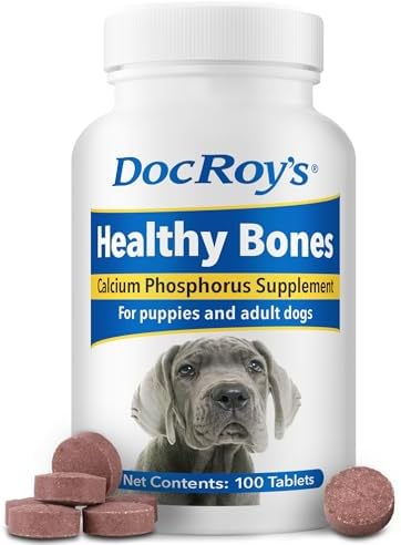 Doc Roy's Healthy Bones Calcium & Phosphorus Chews for Dogs & Cats, 100ct