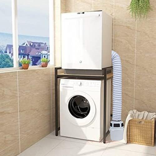 3 IN 1 Indoor Dryer Vent Kit Filter Bucket for Electric Dryers with 4-Inch by 5-Feet Double Layer Proflex Duct (White)