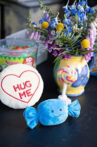 Petface Retro Hug Me Sweet Plush Dog Toy with Built-in Squeaker (Pack of 1) | Durable, Lightweight Design, for Fetch & Cuddling, Interactive Play