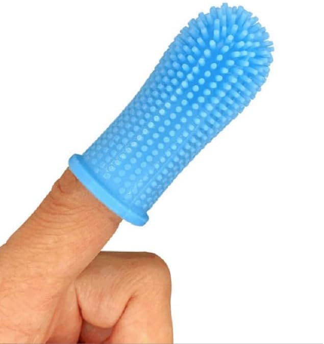 Dog Toothbrush Silicone Cat Finger Tooth Brushing Kit Pet Tooth Brush for Small to Large Dogs Cats Teeth Cleaning & Dental Care Soft Puppy Toothbrush for Small Dog with Storage Case