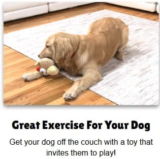Interactive Dog Toy (Tank the Turkey), Motion Activated Bouncing Talking Pet Toy, Exercise and Entertainment for Dogs and Puppies
