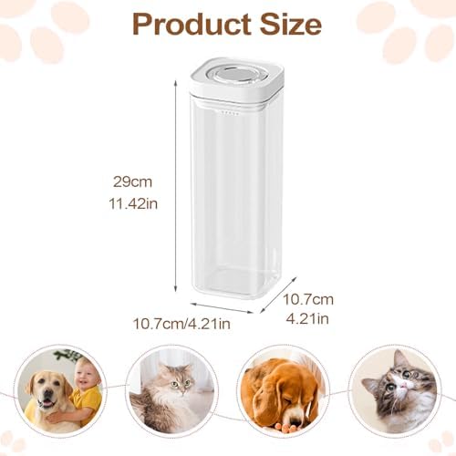 Pet Food Container Stackable Airtight Vacuum Sealing Leakproof