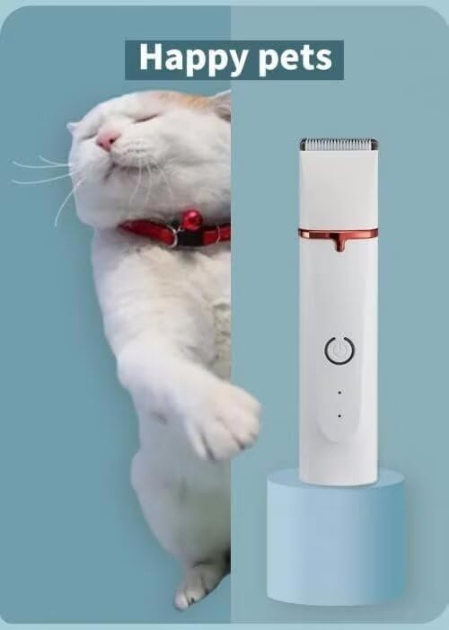 Dog Grooming Clippers Kit, 4-in-1 Electric Cat Trimmer Tools