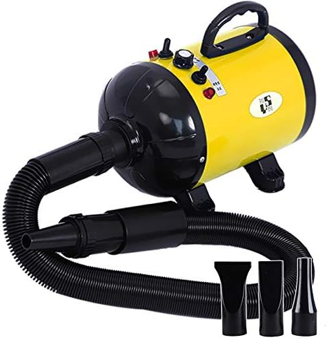 High Velocity Pet Hair Dryer,Dog Dryer Dog Blow Dryer Blower Grooming Dryer with Heater Dogs & Cats,1200W Motor Stepless Adjustable Speed,Reduce Noise, Heat Insulation