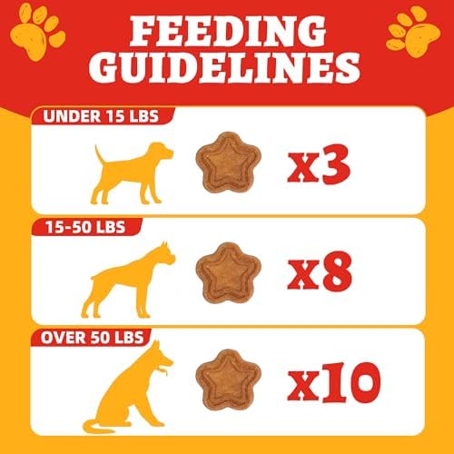 Just Try 15 OZ Multivitamin Dog Treats Vitamins for Dogs Puppy Training Treats Healthy Dog Treats