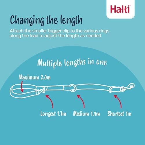 Halti Optifit Headcollar (Size M) & Training Leash (Size L, Black) Bundle